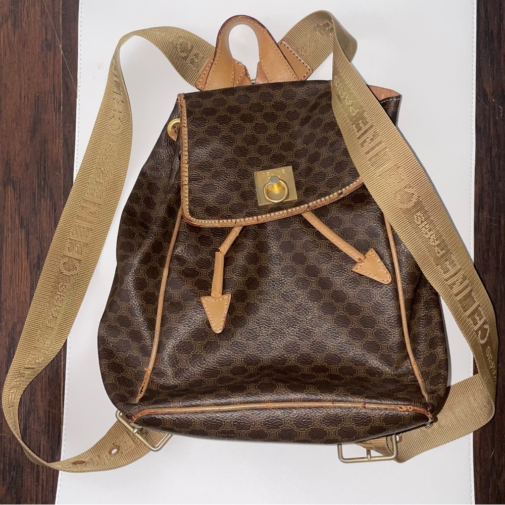 Authentic Celine Backpack -Style Brown Monogram B… - image 12